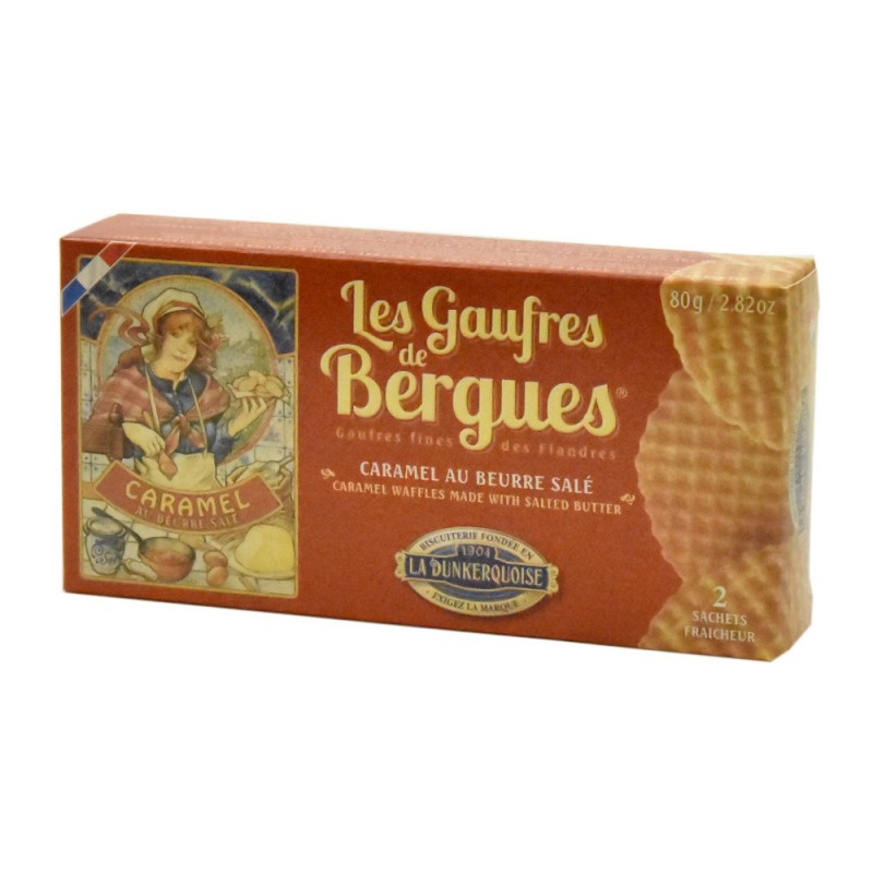 GAUFRES de BERGUES Caramel Beurre Salé 80GR