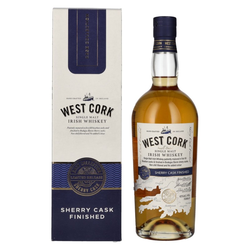 WEST CORK  Sherry Cask Finished   70cl / 43°