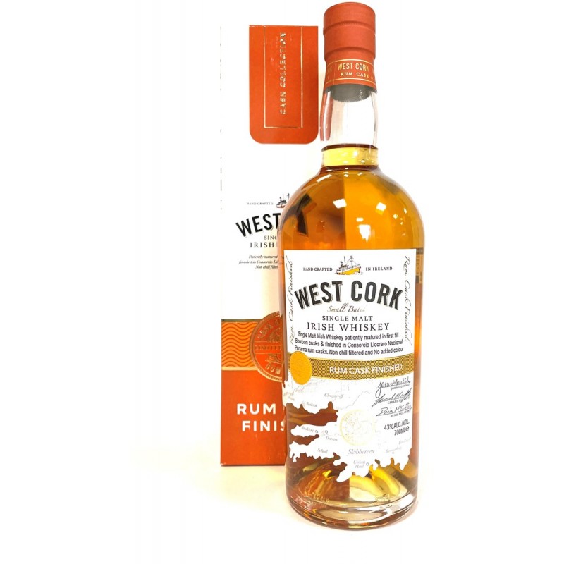 WEST CORK Rum Cask Finished   70CL 43°