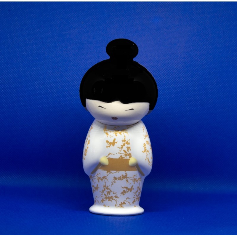POUPEE INFUSEUR à THE en Porcelaine Gaisha "Geiko" gold