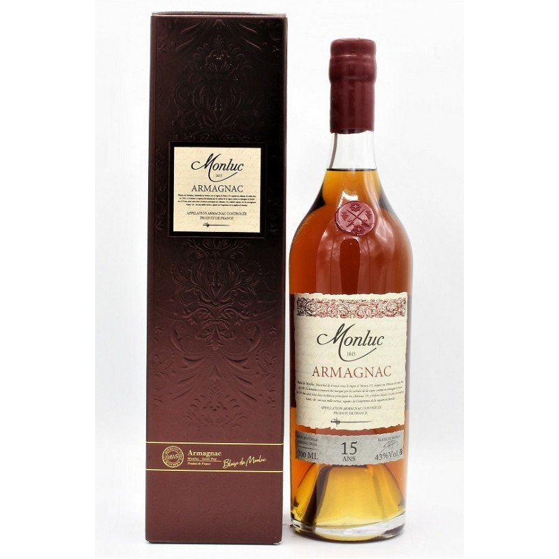 MONLUC ARMAGNAC 15 ANS _ 70CL / 43°