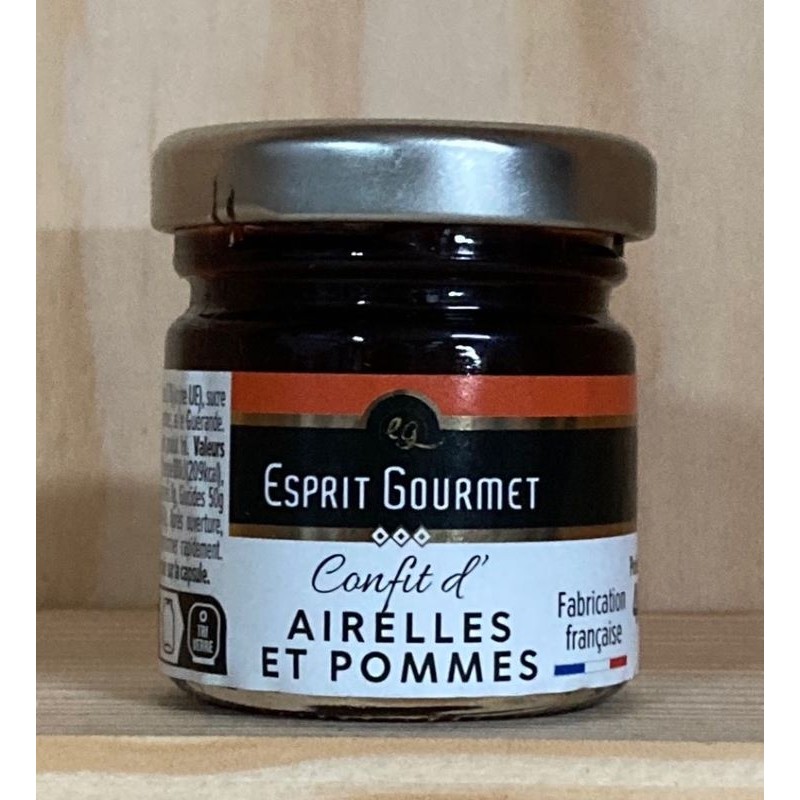 CONFIT AIRELLES & POMMES Bocal 40gr  _ Esprit Gourmet
