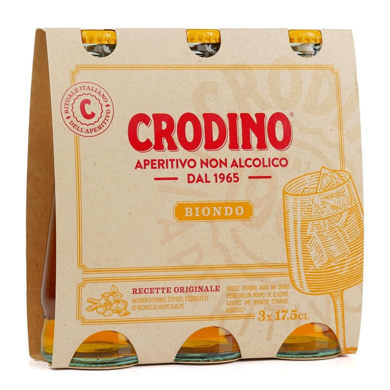 CRODINO Apéritif sans Alcool 3x17.5cl