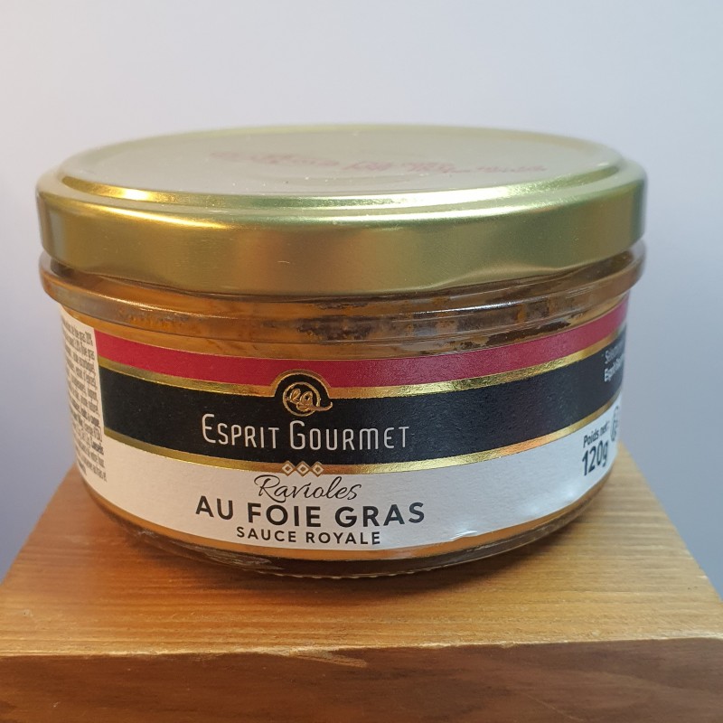 RAVIOLES AU FOIE GRAS SAUCE ROYALE 120G _ ESPRIT G