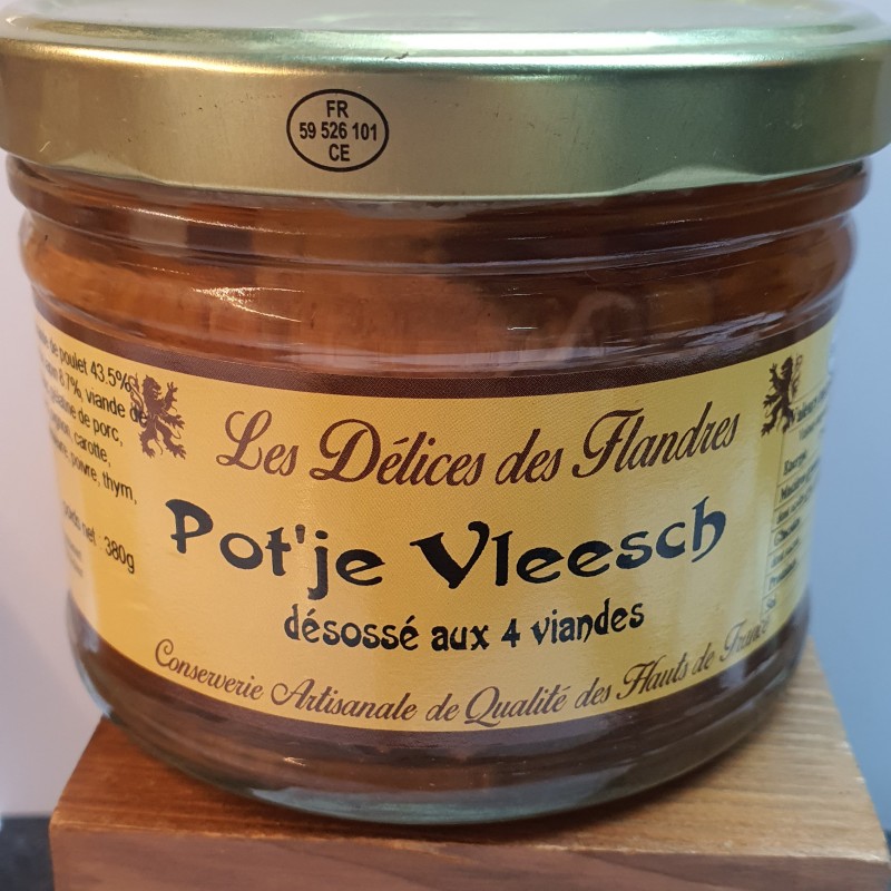 POT'JE VLEESCH DESOSSE AUX 4 VIANDES 380GR _ LES DDF