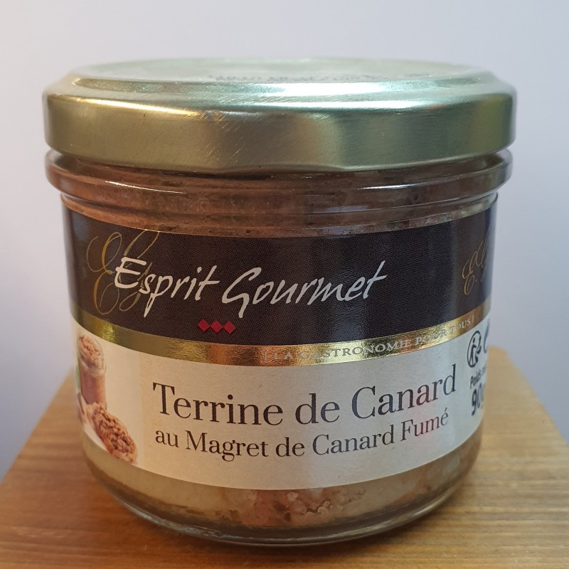 TERRINE DE CANARD AU MAGRET FUME BOCAL 90GR _ ESPRIT G