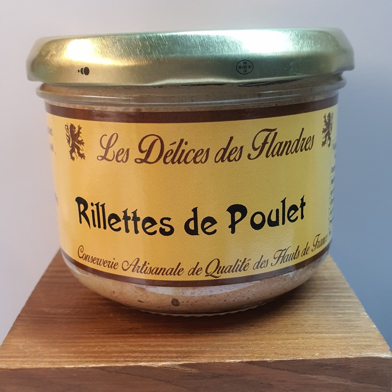 RILLETTES DE POULET 200GR _ LES DELICES DES FLANDRES