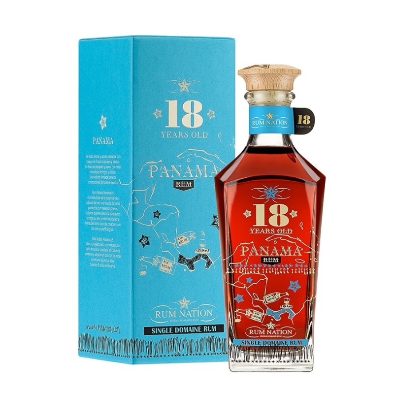 RUM NATION 18 ANS PANAMA Decanter 70cl/40°
