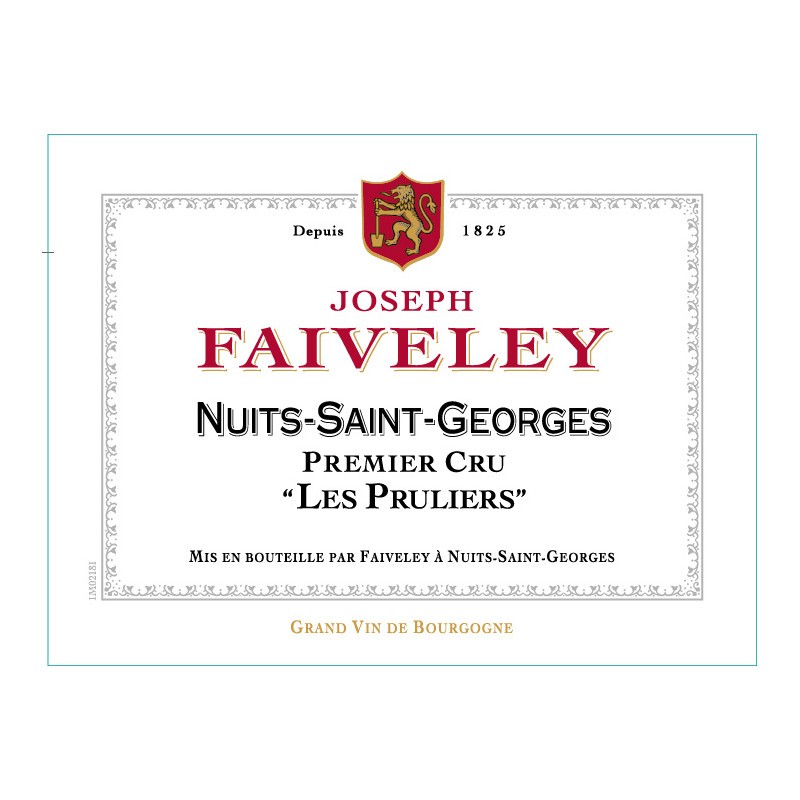 NUITS St G. 1er Cru 2019 "Les Pruliers"_ D. FAIVELEY 75CL
