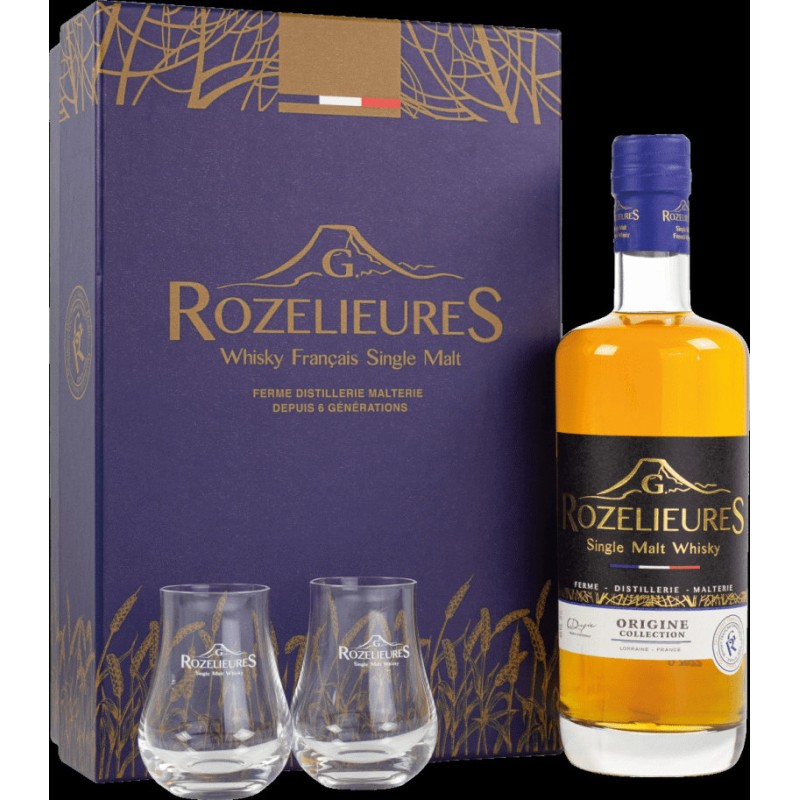 ROZELIEURES Coffret ORIGINE + 2 VERRES _ 70CL / 40°