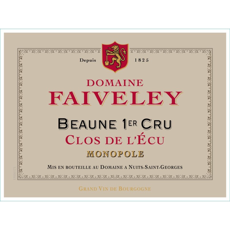 BEAUNE 1er Cru CLOS DE L'ECU 2019 _ Domaine FAIVELEY 75CL