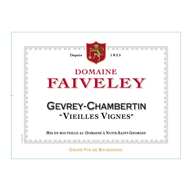 GEVREY CHAMBERTIN "Vieilles Vignes" 2018  D. FAIV_ BG 75