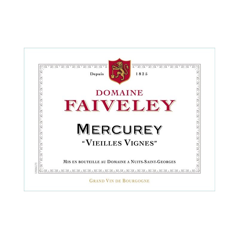 MERCUREY "Vieilles Vignes"  2020 Rouge _ D. FAIV 75CL