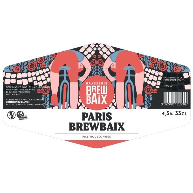 PARIS BREWBAIX Pils blonde 4.5° _ 33cl VP