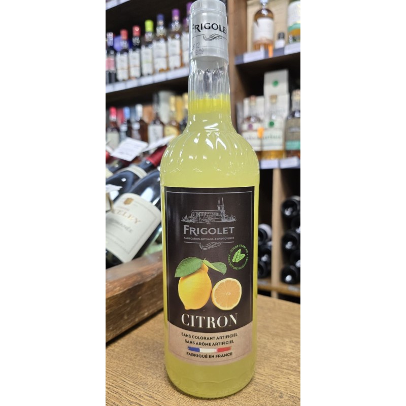 CITRON JAUNE SIROP FRIGOLET 1L