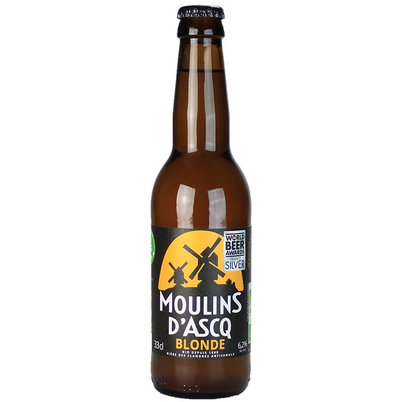 MOULINS D'ASCQ BLONDE Bio 6.2° _ 33cl  VP