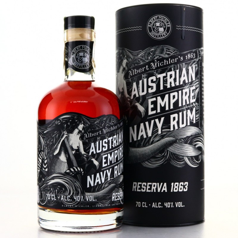 RESERVA 1863 -  AUSTRIAN EMPIRE NAVY RUM _ 70CL / 40°