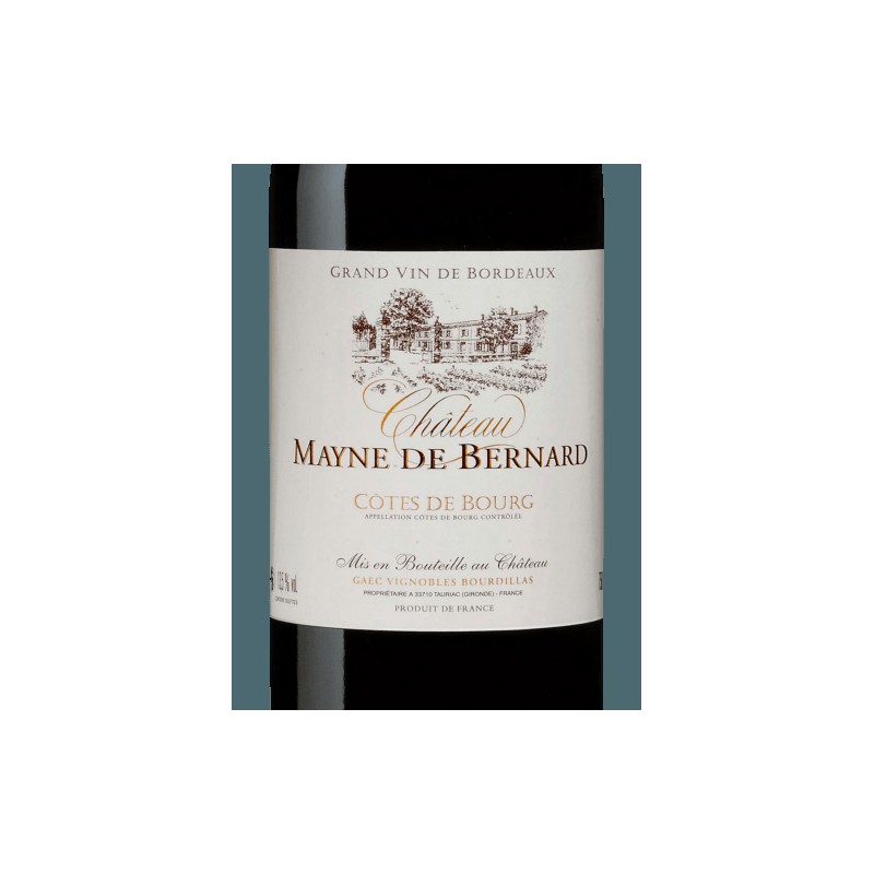 MAYNE DE BERNARD Cht. 2020 _  COTES DE BOURG 75CL