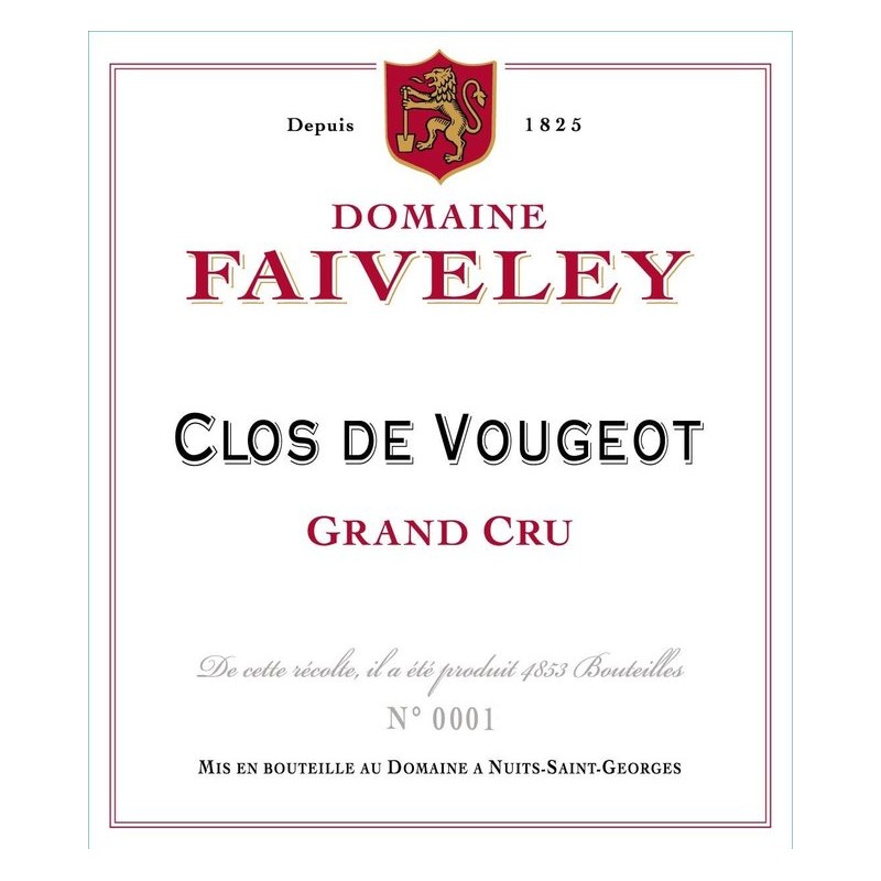 CLOS VOUGEOT Grand Cru 2018 D. FAIV_BOURGOGNE 75CL