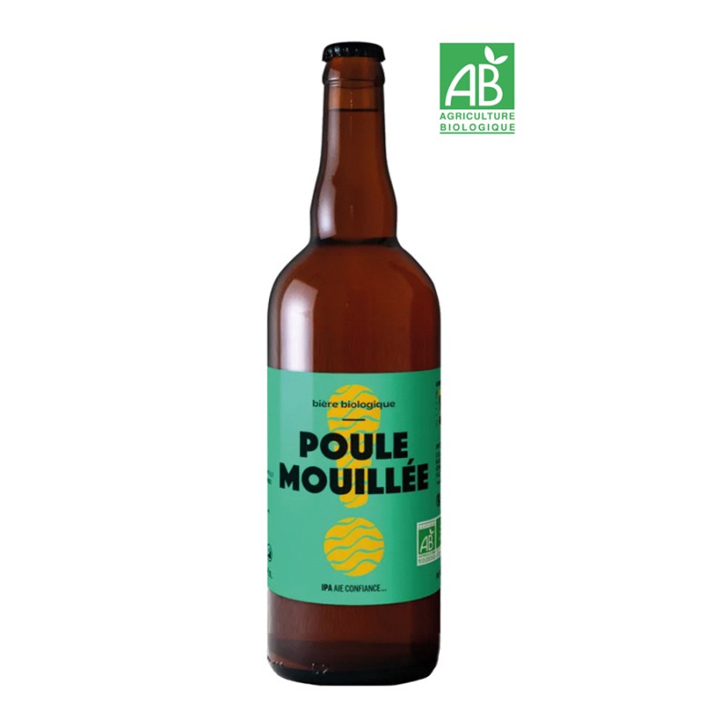 POULE MOUILLEE Bière Blonde BIO IPA _ 75cl / 6.5°