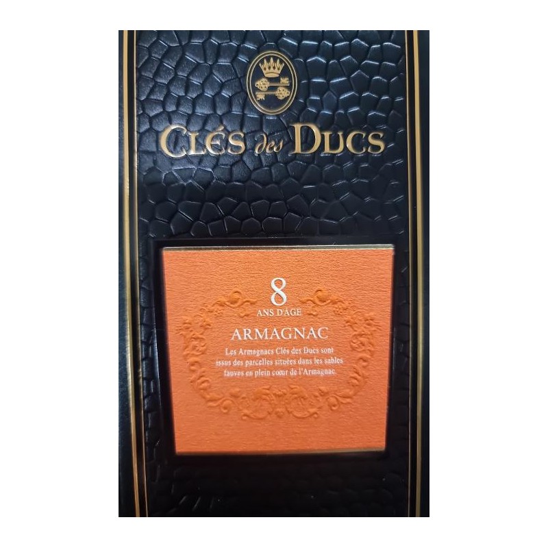 ARMAGNAC CLES DES DUCS 8 ANS _ VEDRENNE  70CL / 40.°