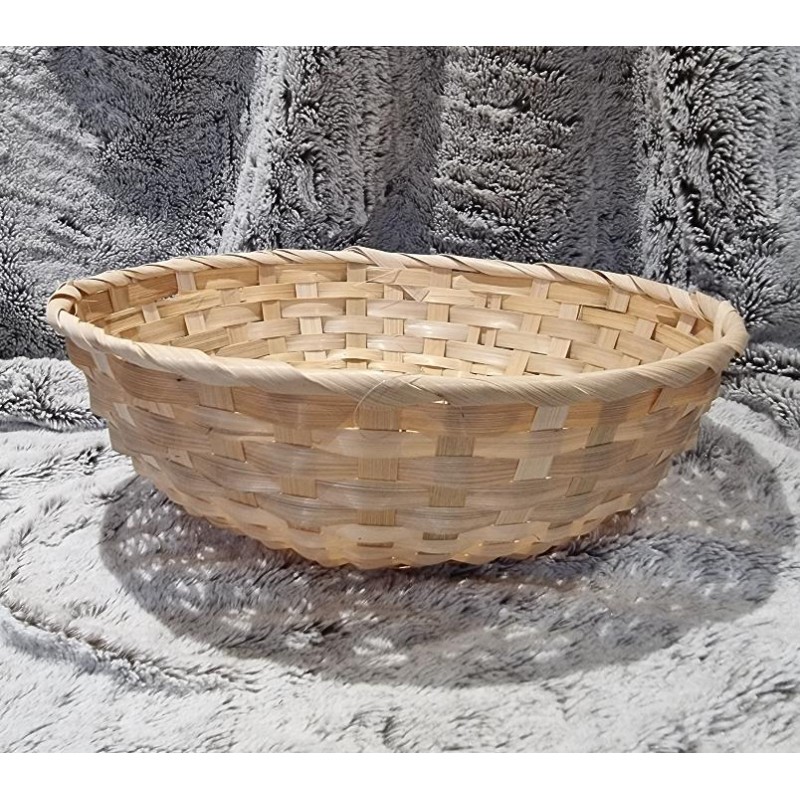 PANIER ROND BAMBOU NATUREL TXL (D30CM)