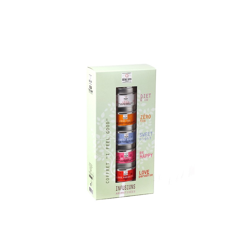 COFFRET INFUSION "I FEEL GOOD" 5 mini boites