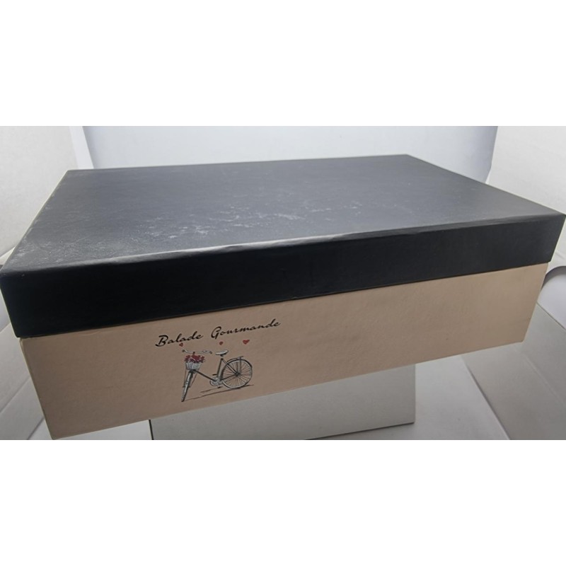 COFFRET " Ballade Gourmande" Beige/noir 25x15x8