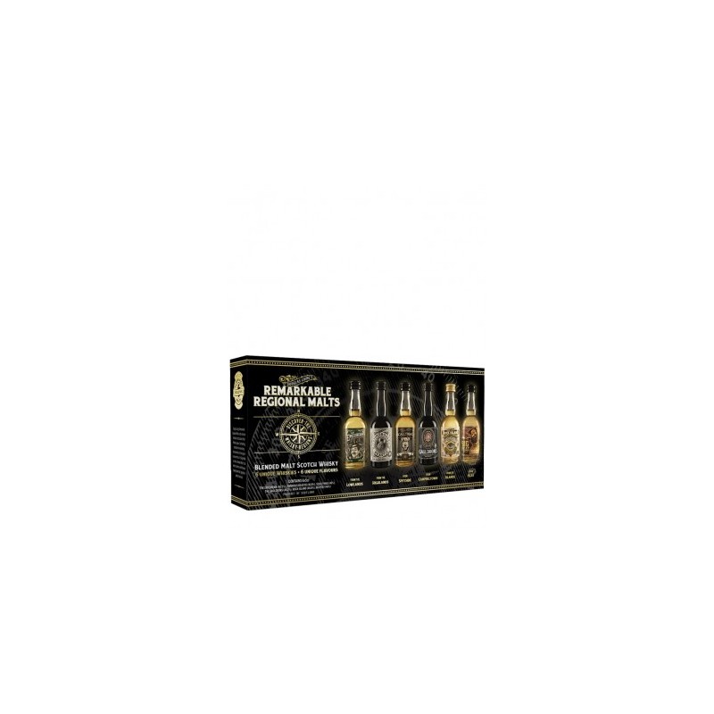 REMARKABLE REGIONAL MALTS Coffret 6x5cl D. Laing  46.3°