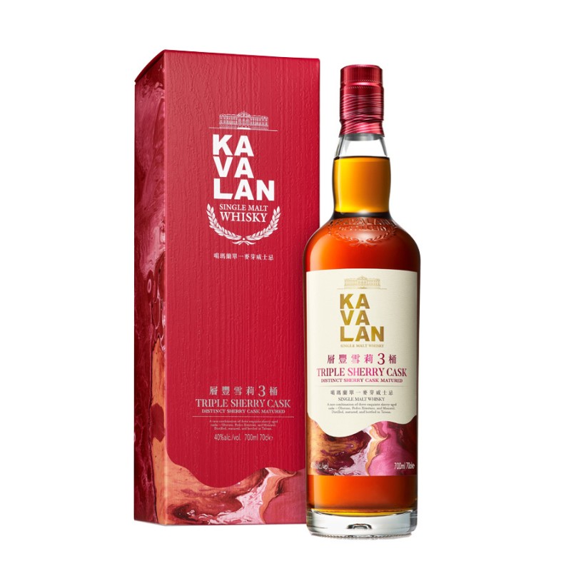 KAVALAN Triple Sherry Cask Single Malt Whisky _ 70cl / 40°