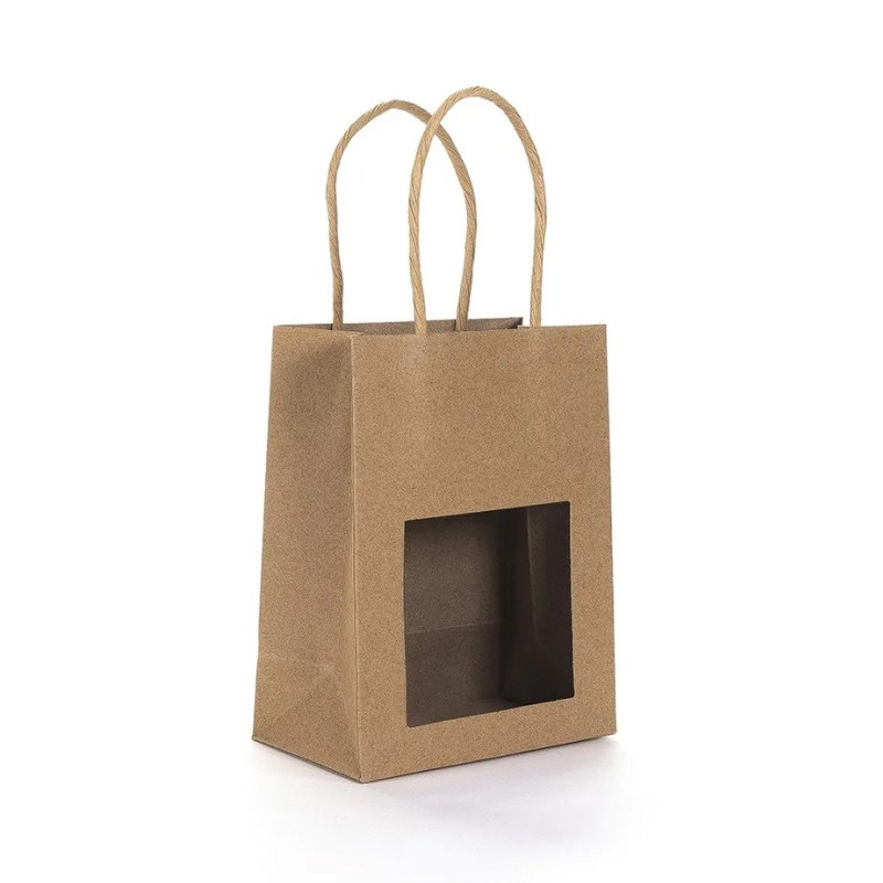 SAC FENETRE Kraft Brun 180/80/190mm - Petit Model