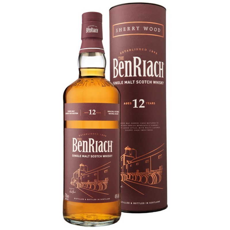 BENRIACH 12 ANS SHERRY WOOD 70CL 46°