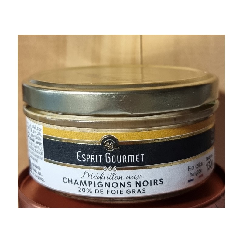 MEDAILLON aux Champignons Noirs (20% de Foie Gras) 130gr