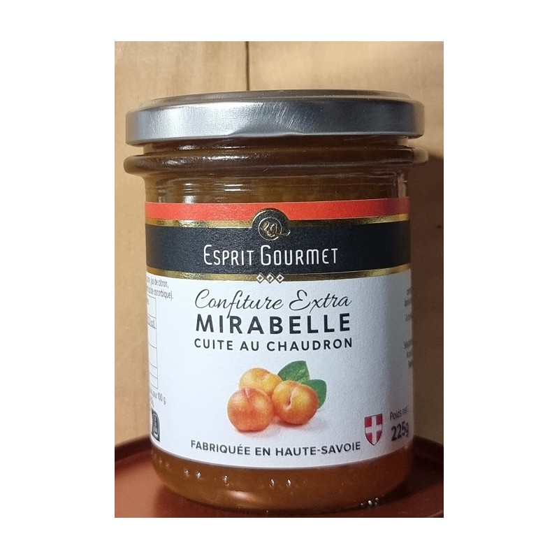 CONFITURE DE MIRABELLE Cuite au Chaudron Haute Savoie 225gr