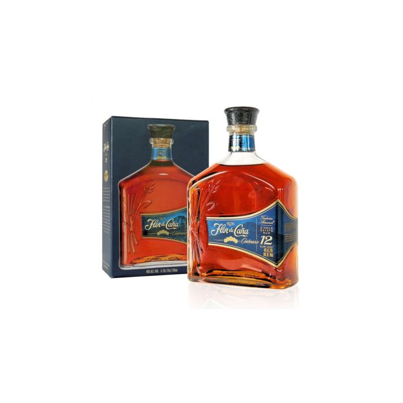 FLOR DE CANA 12 ANS CENTENARIO  70CL  40°