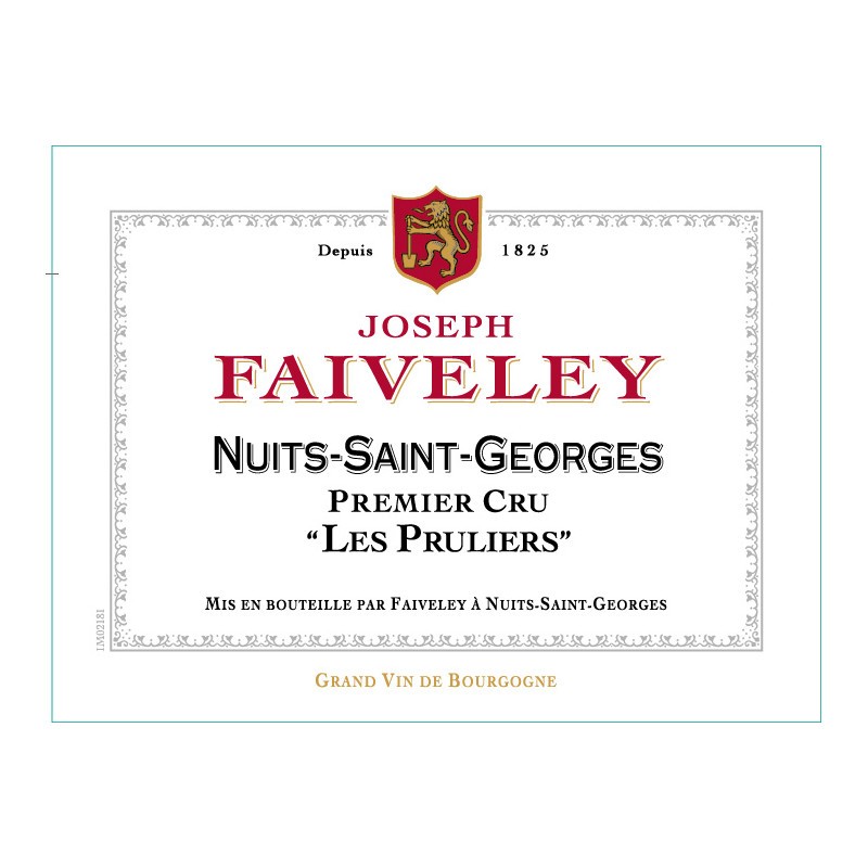 NUITS St G. 1er Cru 2017 "Les Pruliers"_ D. FAIVELEY 75CL