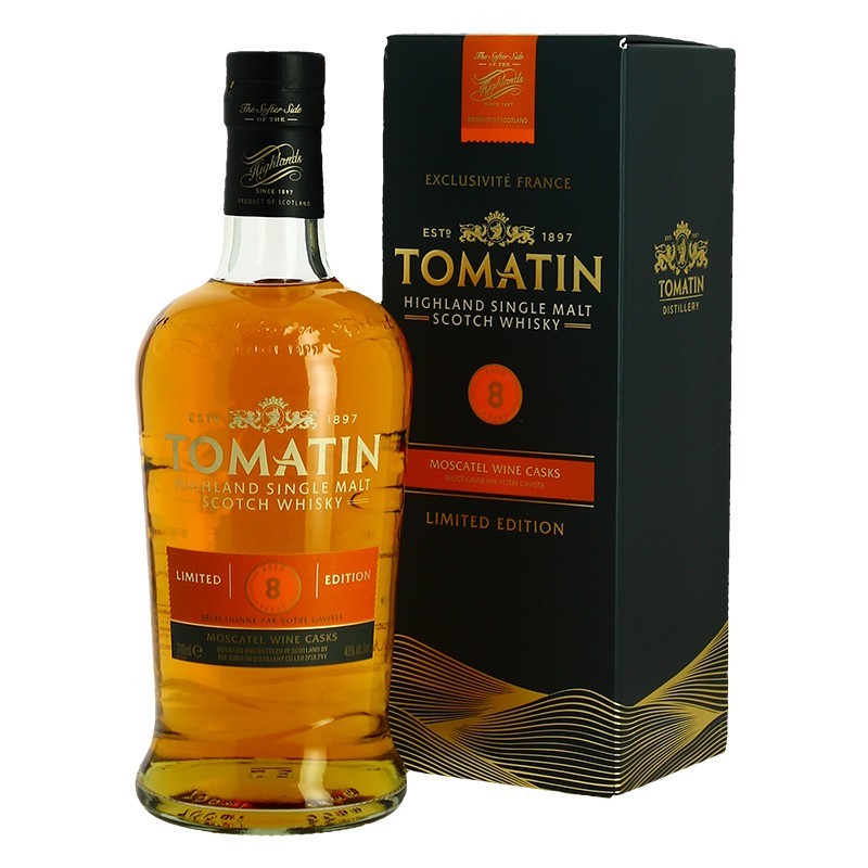 TOMATIN 8 ANS Moscatel Wine Cask _ 70CL 43°