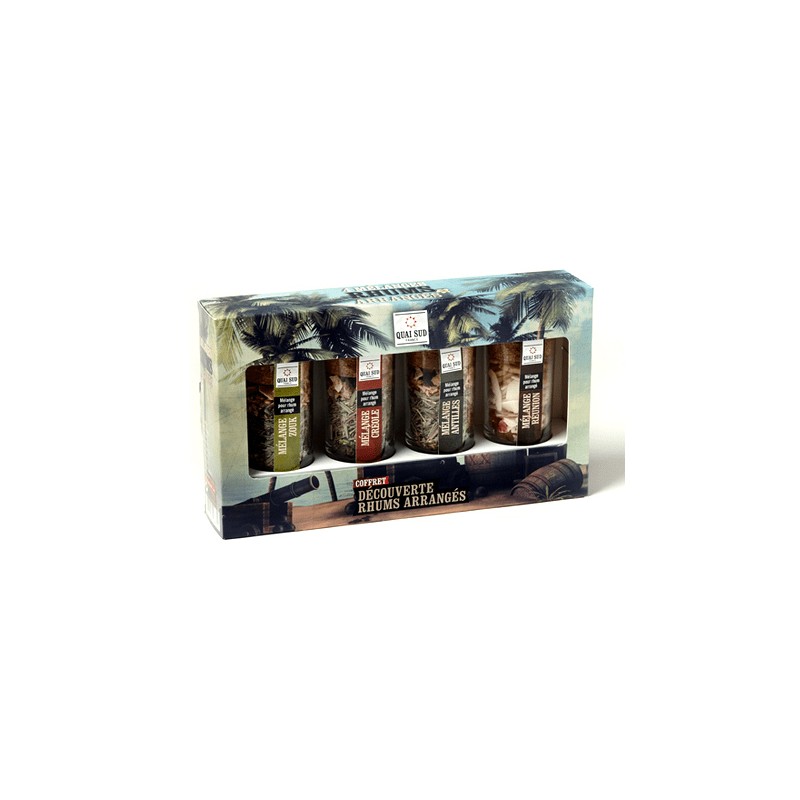 COFFRET DECOUVERTE "Rhum Arrangé" 100gr Quai Sud