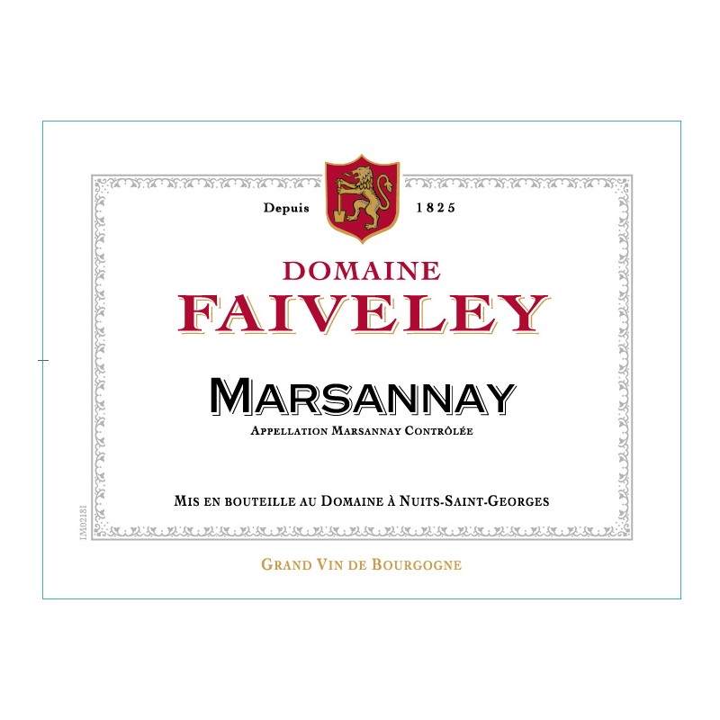 MARSANNAY Rouge 2013 D. FAIVELEY _ BOURGOGNE 75CL