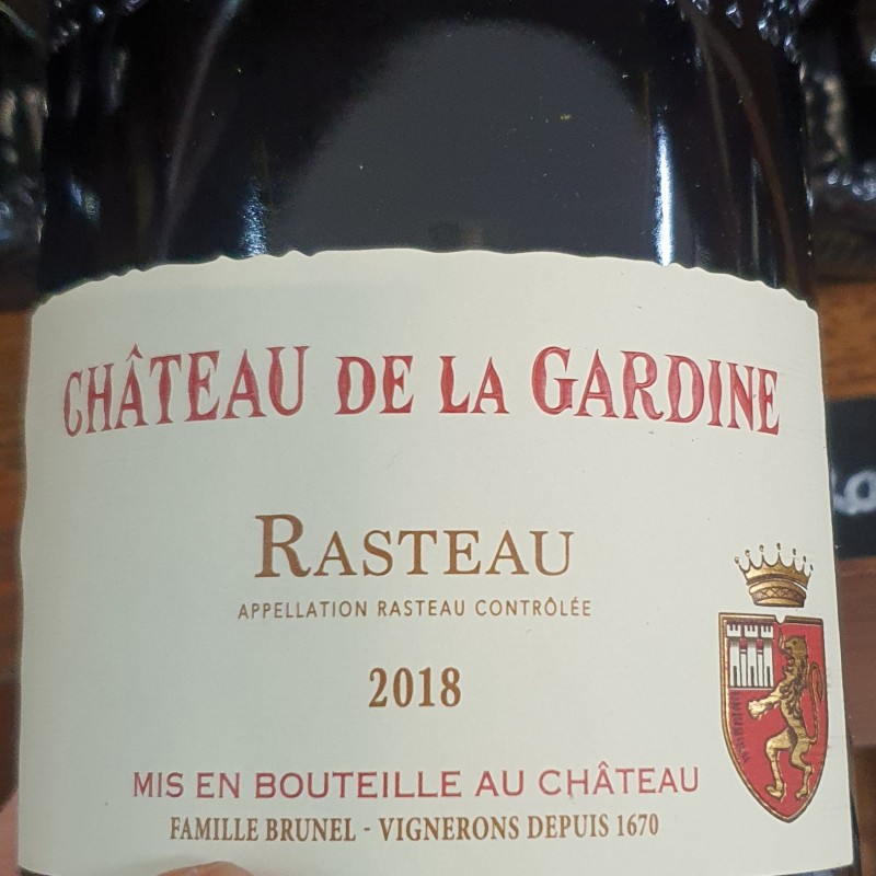 RASTEAU Cht DE LA GARDINE 2018 / 3L _  CDR Rouge   3L