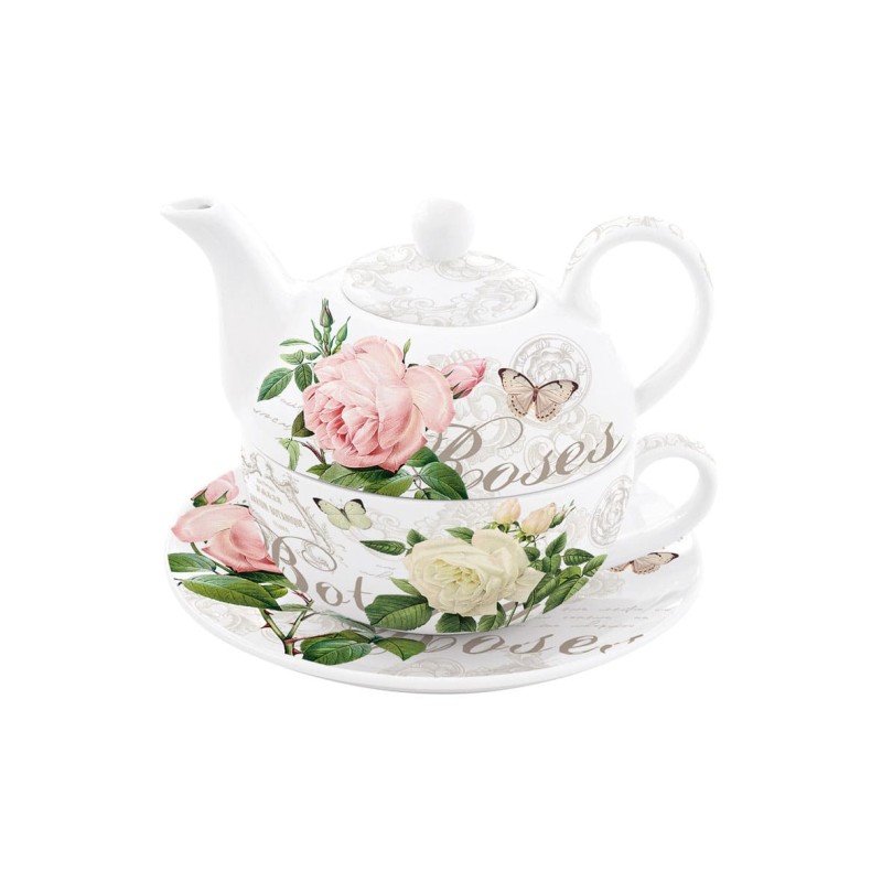 Solitaire porcelaine 4 pieces Collection Jardin