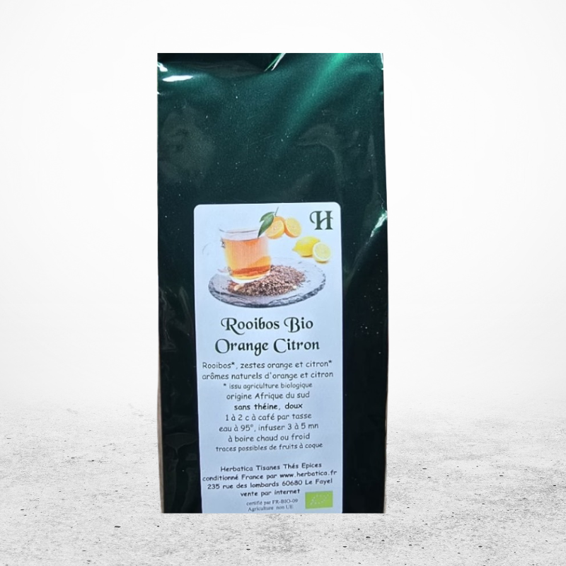 THES HERBATICA Rooibos Orange Citron BIO Sachet 80gr