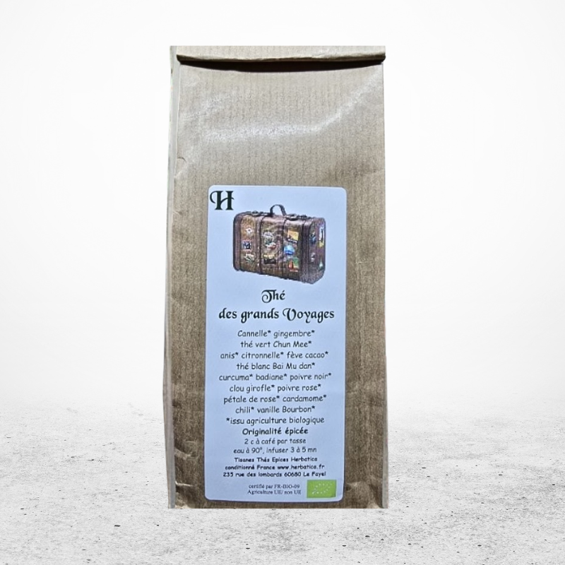 THES HERBATICA Thé vert des Grands Voyages Sachet Vrac 80gr