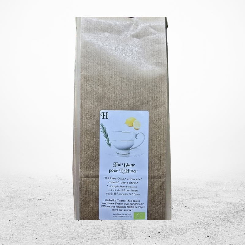 THES HERBATICA Thé Blanc pour l'Hiver Sachet Vrac 60gr