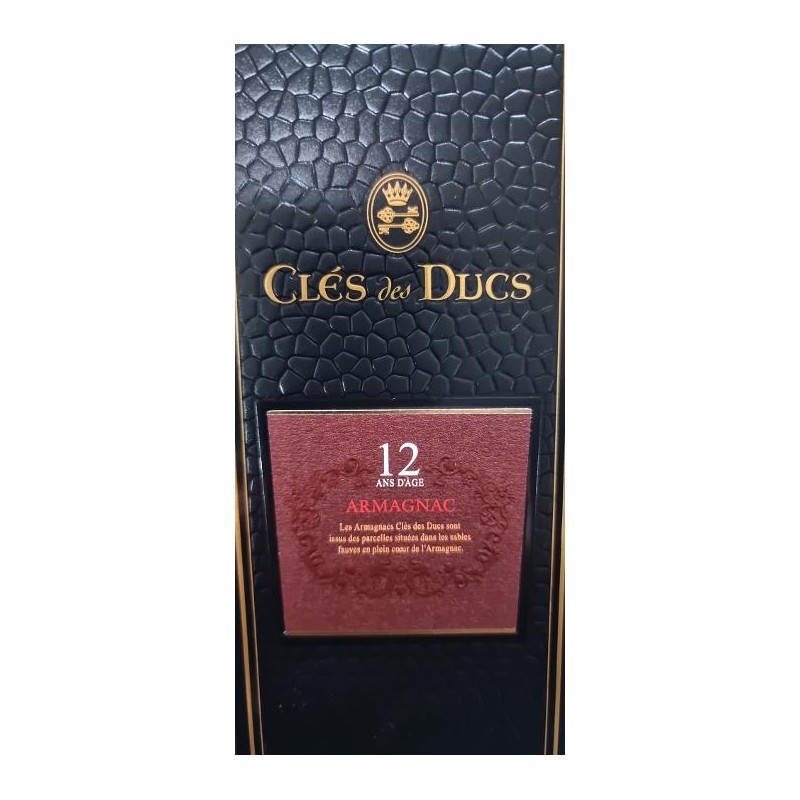 ARMAGNAC CLES DES DUCS 12 ANS _ VEDRENNE  70CL / 40.°