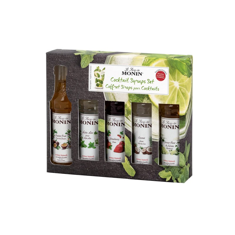 MONIN Coffret de sirops pour Cocktails 5x5cl