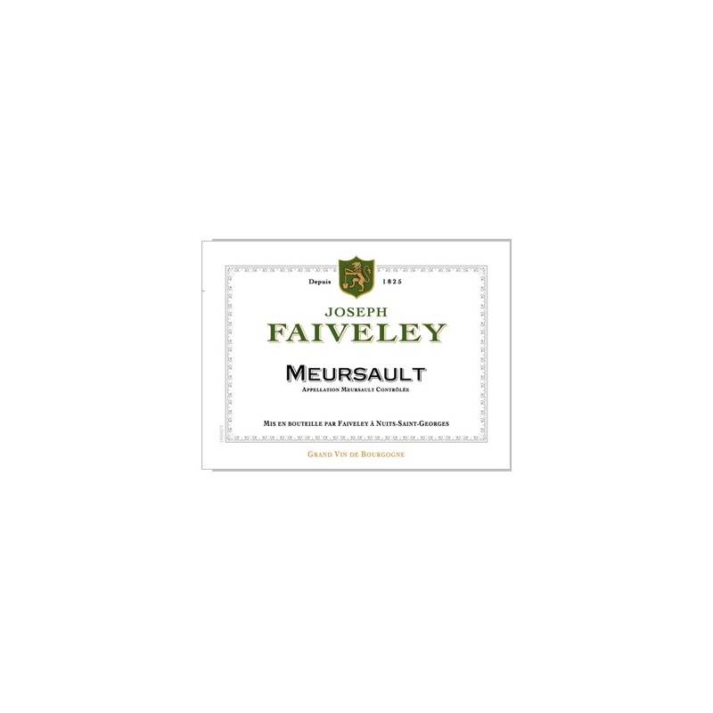 MEURSAULT Blanc 2016 _  Dom. FAIVELEY 75CL