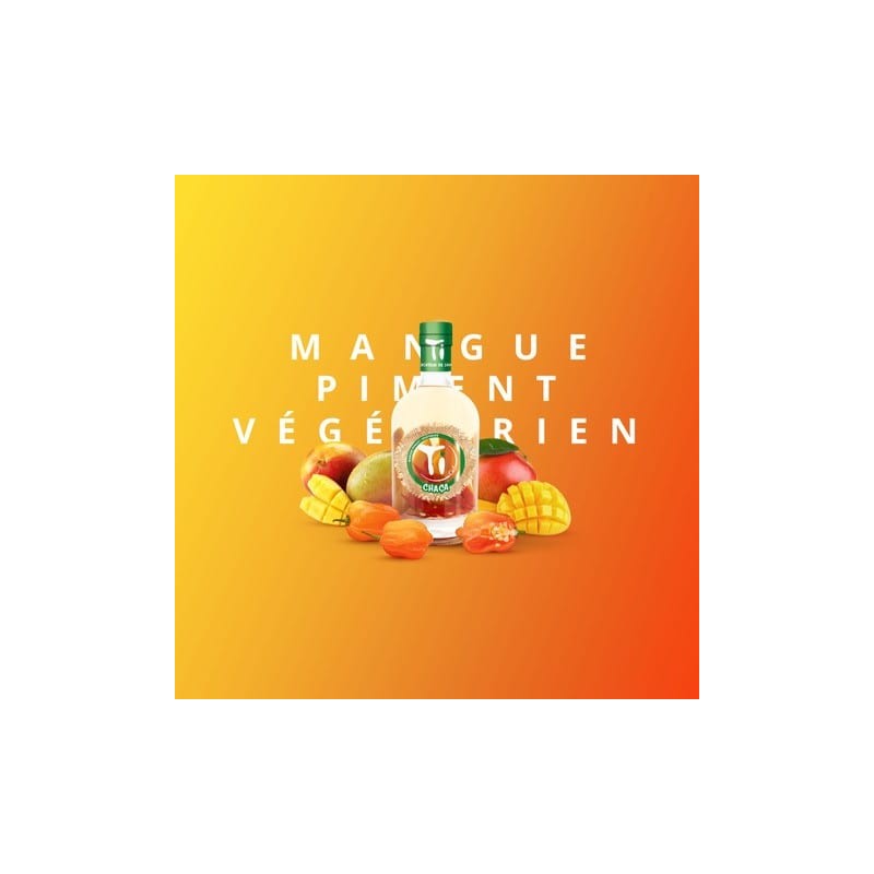 TI CHACA de Ced  - Mangue Piment Végétarien   _ 70CL / 36°