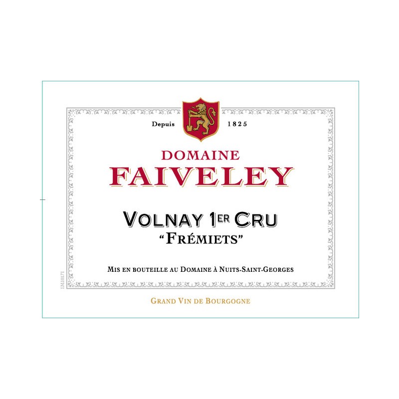 VOLNAY 1er Cru "Fremiets" 2011 Dom. FAIV._ BOURGOGNE 75CL