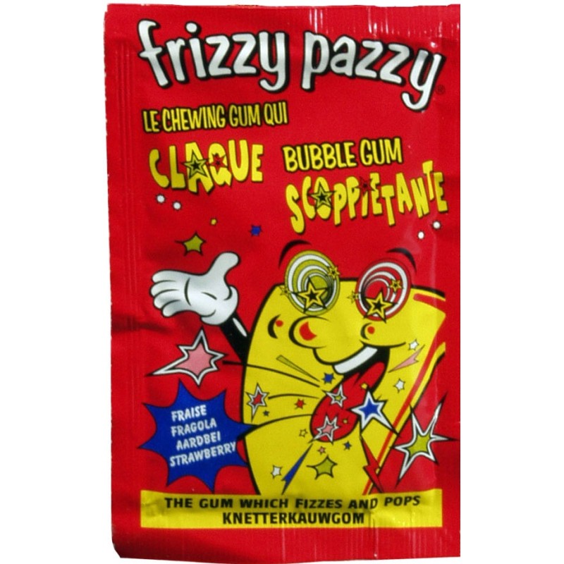 FRIZZI PAZZY goût FRAISE sachet 7gr